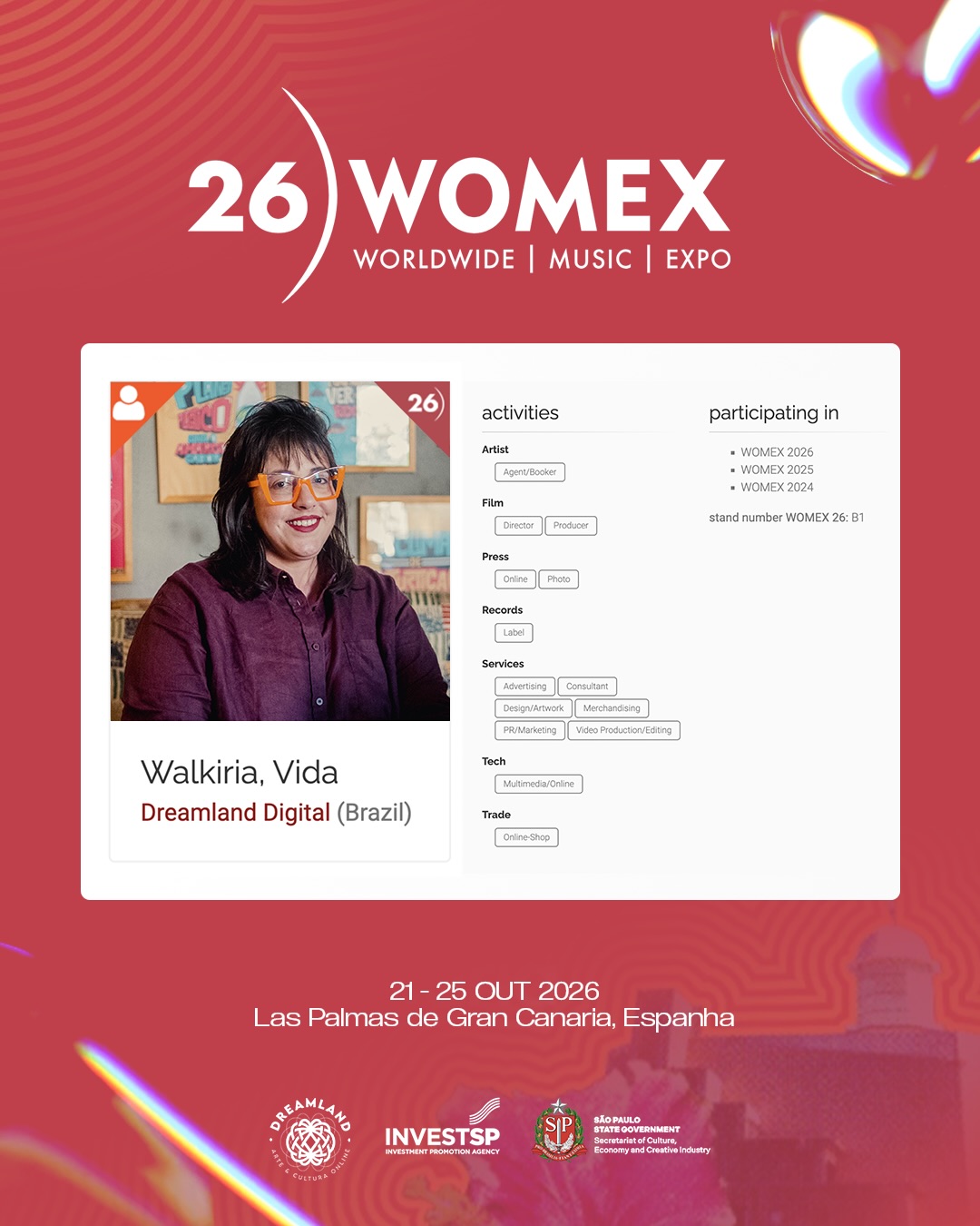 Dreamland participa en WOMEX 2026 por tercer año consecutivo